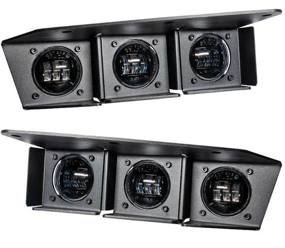 Oracle Rectangular LED Fog Lights 90W 6000 Lumens Clear Lens White