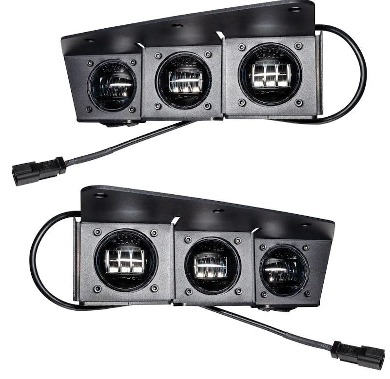 Oracle Rectangular LED Fog Lights 90W 6000 Lumens Clear Lens White