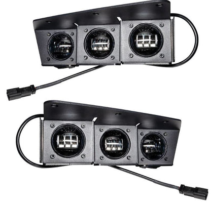 Oracle Rectangular LED Fog Lights 90W 6000 Lumens Clear Lens White