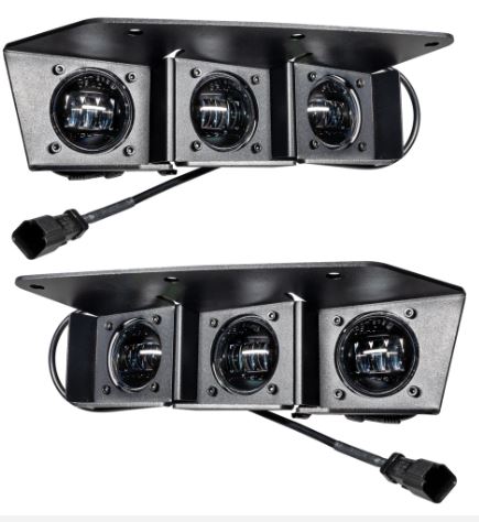 Oracle Rectangular LED Fog Lights 90W 6000 Lumens Clear Lens White