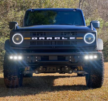 Oracle Rectangular LED Fog Lights 90W 6000 Lumens Clear Lens White