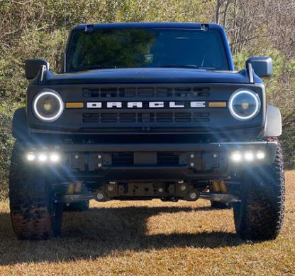 Oracle Rectangular LED Fog Lights 90W 6000 Lumens Clear Lens White