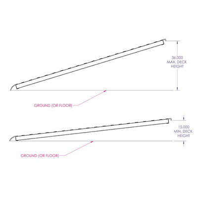 Gen-Y Hitch Non-Folding Aluminum Pickup Truck Bed Ramps for Loading - 6ft, 14 in Wide, 3,000 lb Capacity - Set of 2