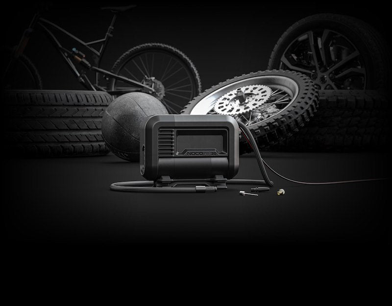 NOCO Portable Electric Tire Inflator for Car & SUV Tires - 0-40 PSI, 20ft Power Cord & Adapters - 12V 280W