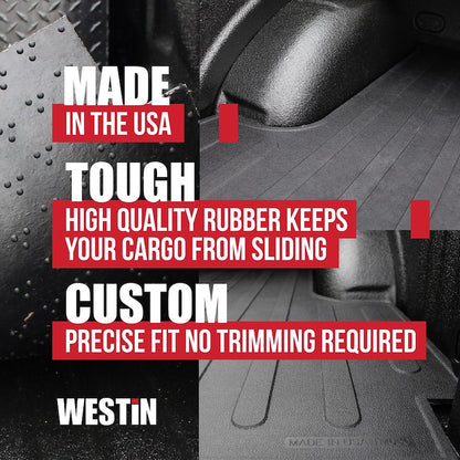 Westin Rubber Bed Mat - Fits 2022–2026 Ford Maverick (Tailgate Mat Not Included)
