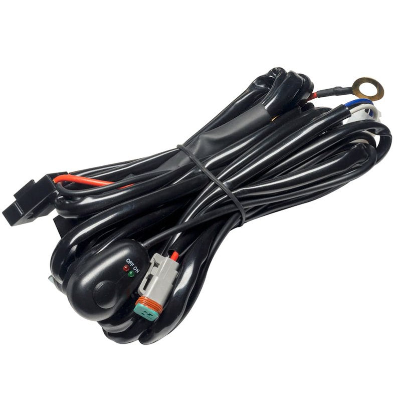 Oracle Rectangular LED Fog Lights 90W Amber Lens Black Steel Housing