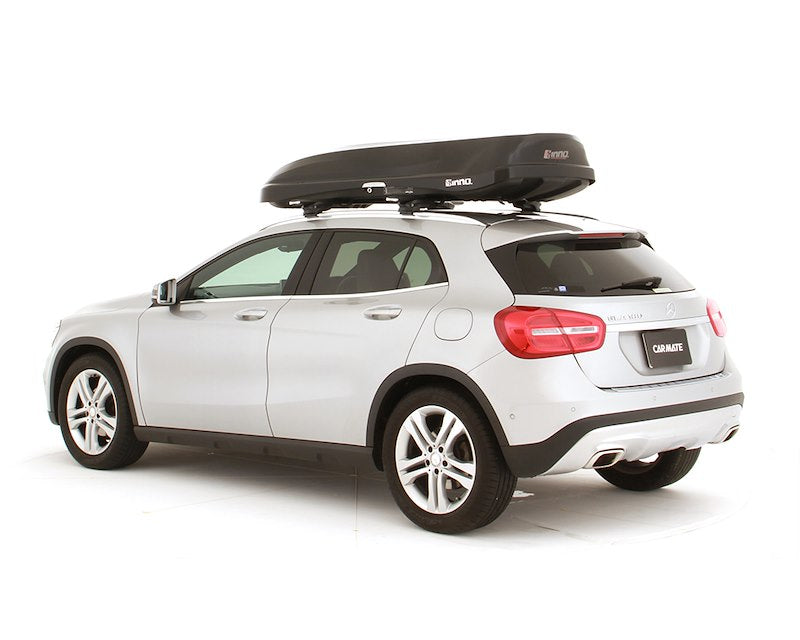 InnoRacks Wedge Plus Cargo Box  for SUVs with All Crossbars, Lockable, 13 cu ft, Dual-Side Opening, Black