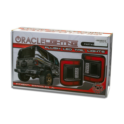 Oracle Lighting Tail Light Assembly - Fits 2018–2025 Jeep Wrangler JL  - LED Tinted Lens Flush Mount