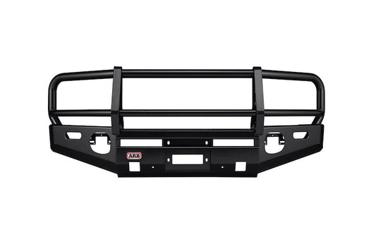 ARB Deluxe Bar Front Bumper for Truck – Fits 2007-2013 Toyota Tundra – Black Steel, With Grille Guard, Winch & Light Mounts (1PC)