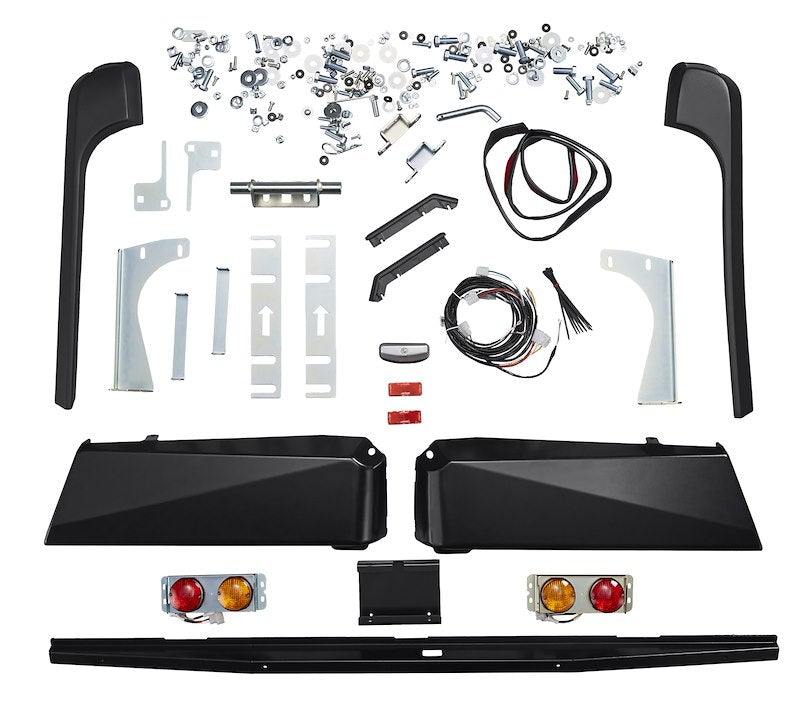 ARB Modular Off-Road Rear Bumper Fits 1998-2007 Toyota Land Cruiser - Black Steel, Tow Points with Light Cutouts & Tire Carrier Option