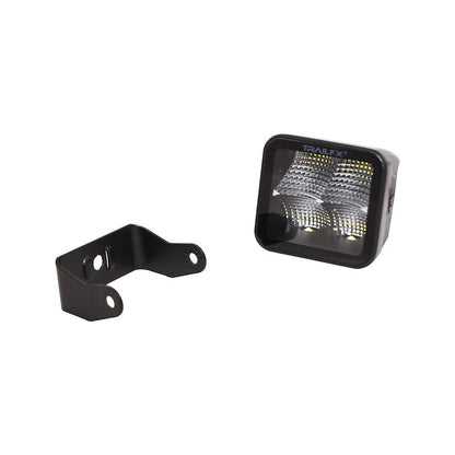 TrailFX 3" Cube LED Light for Off-Road Pickup Trucks, Jeeps, SUVs - 20W, 2400 Lumens, 90° Flood Beam, IP67 Rated