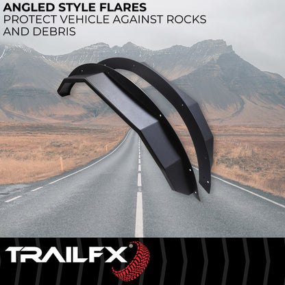 TrailFX Rear Angled Fender Flares for 2021-25 Ford Bronco 4 Door (BR008T)