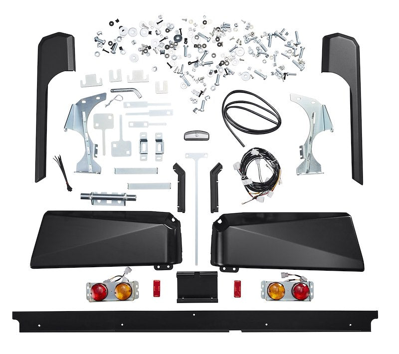 ARB Modular Off-Road Rear Bumper Fits 1993 Toyota Land Cruiser - Black Steel, Tow Points with Light Cutouts & Removable Hitch