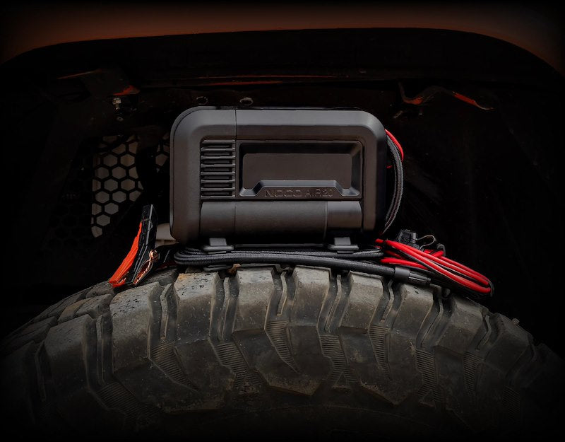 NOCO Portable Electric Tire Inflator for Car & SUV Tires - 0-40 PSI, 20ft Power Cord & Adapters - 12V 280W
