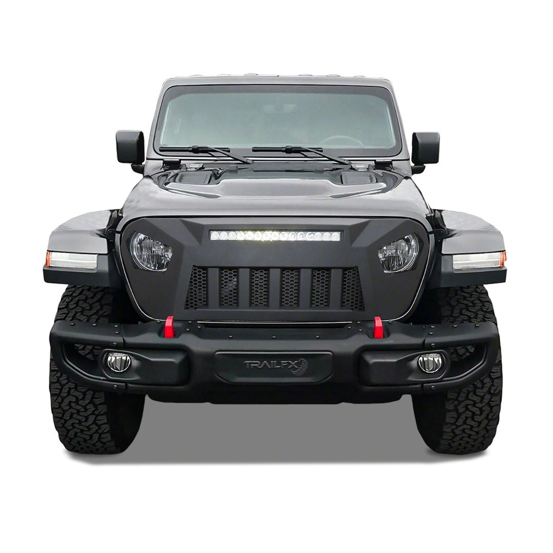 TrailFX Aluminum Grille for 2018-22 Jeep Wrangler JL (JL09T)