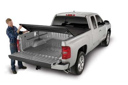 TrailFX Soft Folding Tonneau Cover for Pickup Trucks - Fits 1999-2007 GMC Silverado/Sierra