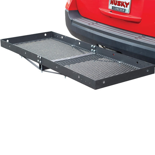 Husky Towing Trailer Hitch Cargo Carrier - Fits 2" Receiver - Non-Folding