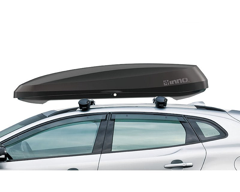 INNO Racks Cargo Carrier Matte Black 14 cu ft - Fits All Cross Bars, Dual Opening, Lockable with Hardware