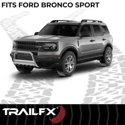 TrailFX 3" Round Bull Bar for 2021-24 Ford Bronco Sport – Stainless (B0042S)