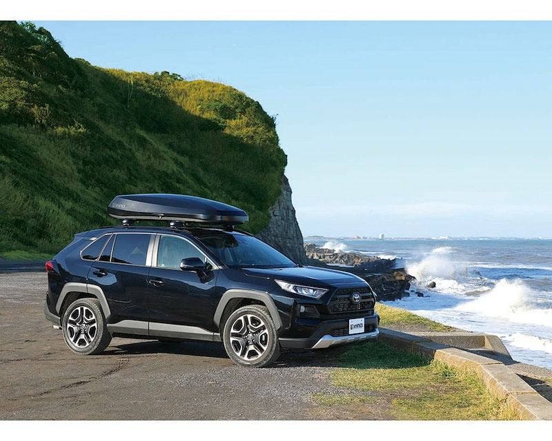 INNO Racks Cargo Carrier Matte Black 14 cu ft - Fits All Cross Bars, Dual Opening, Lockable with Hardware