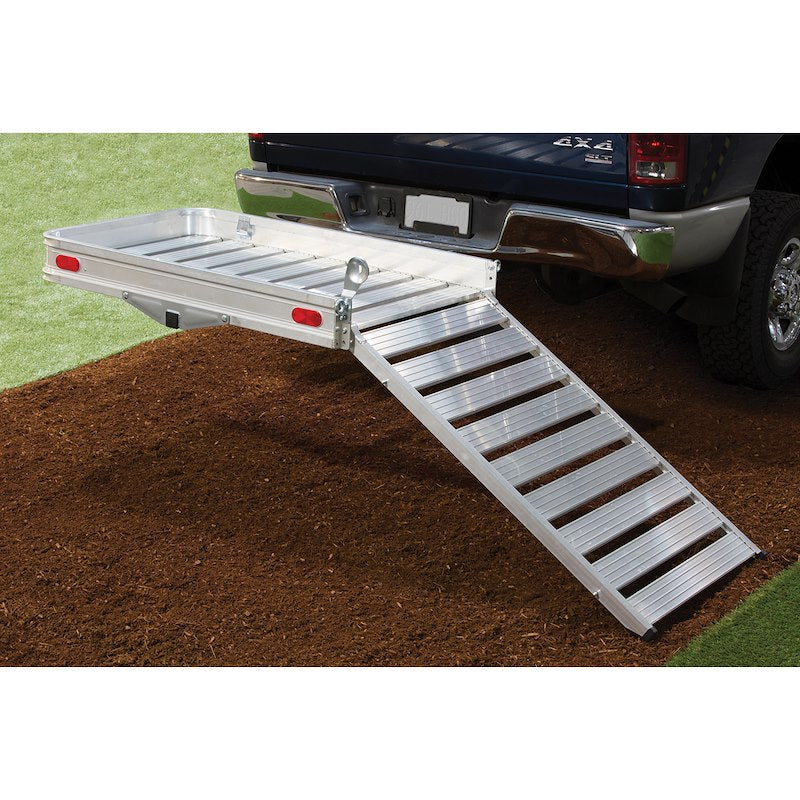 Husky Towing Trailer Hitch Cargo Carrier with Ramp - Fits 2" Receiver