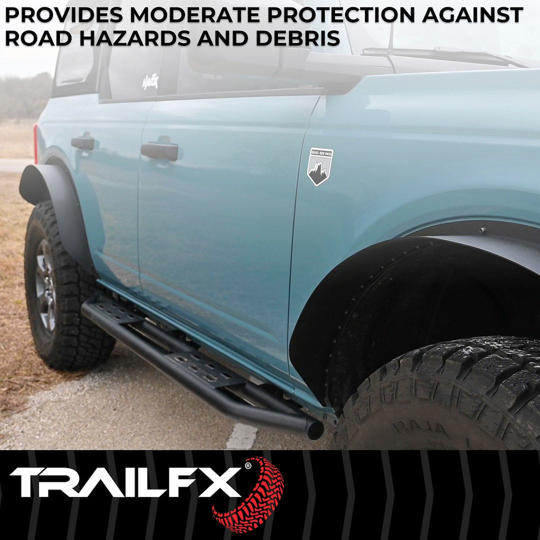 TrailFX Rocker Guards for 2021-25 Ford Bronco 2 Door (BR012T)
