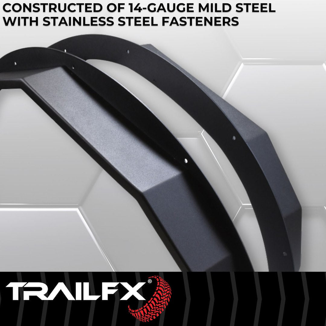 TrailFX Rear Angled Fender Flares for 2021-25 Ford Bronco 4 Door (BR008T)
