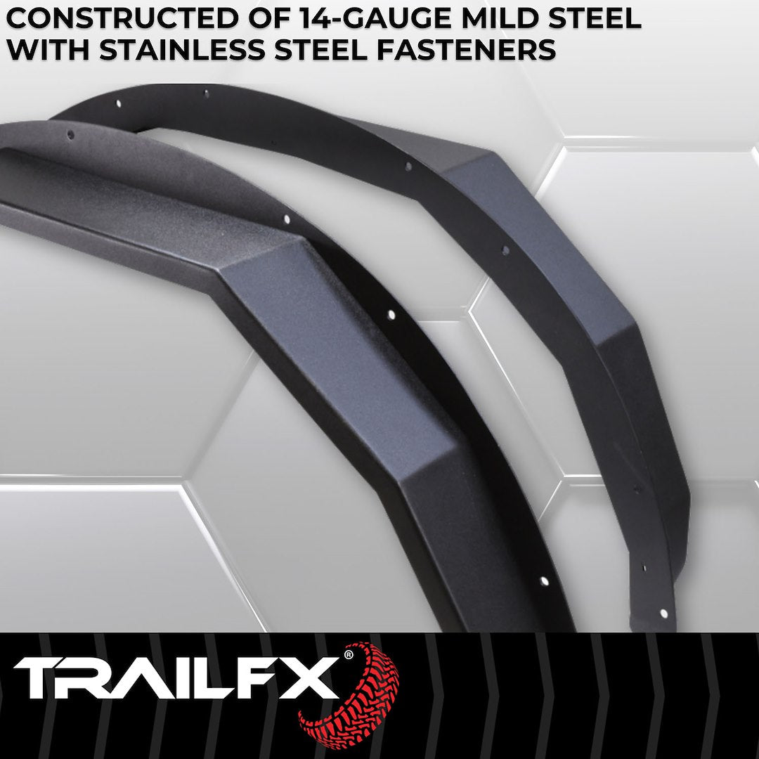 TrailFX Front Angled Fender Flares for 2021-25 Ford Bronco (BR007T)