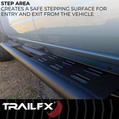 TrailFX Rocker Guards for 2021-25 Ford Bronco 2 Door (BR012T)