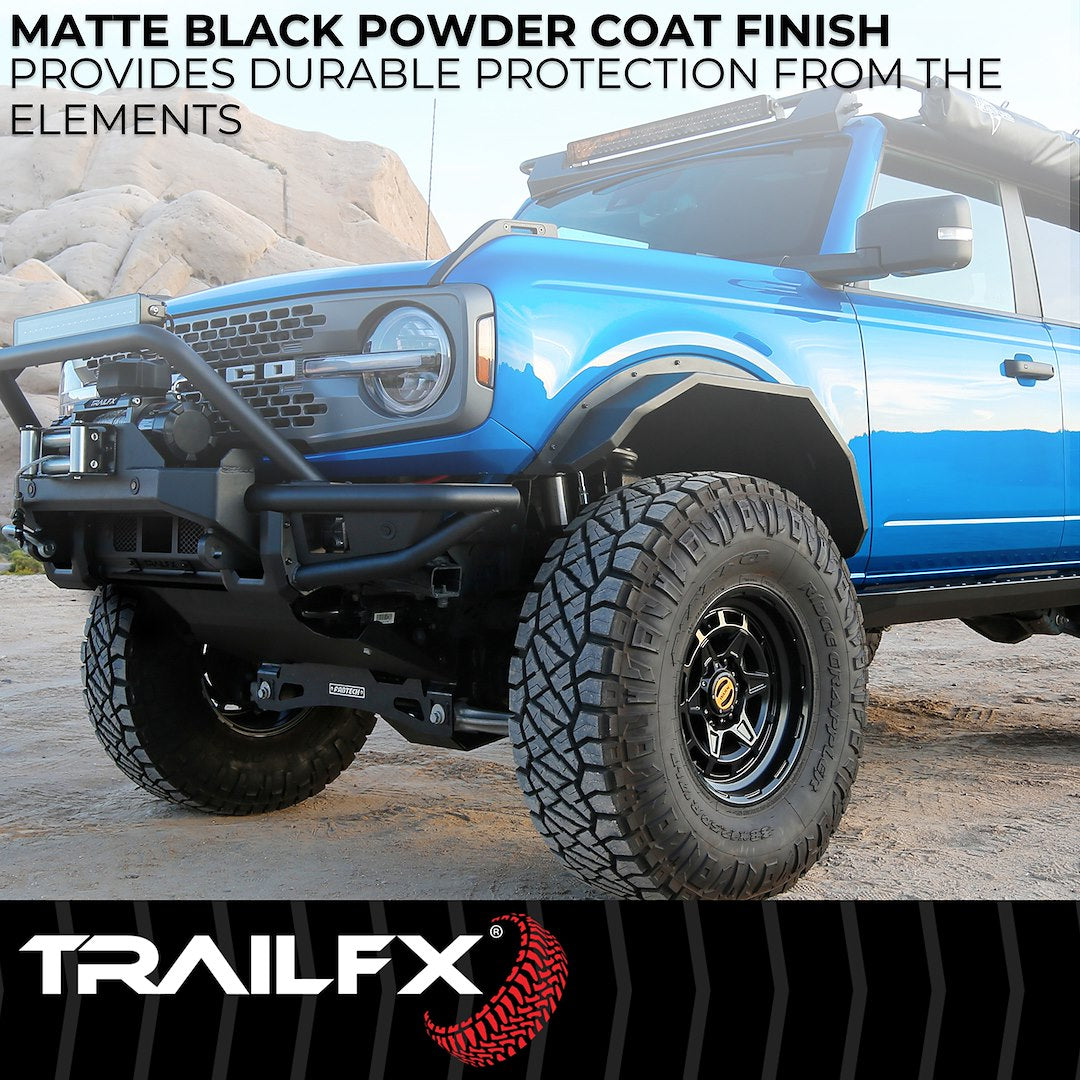 TrailFX Front Angled Fender Flares for 2021-25 Ford Bronco (BR007T)