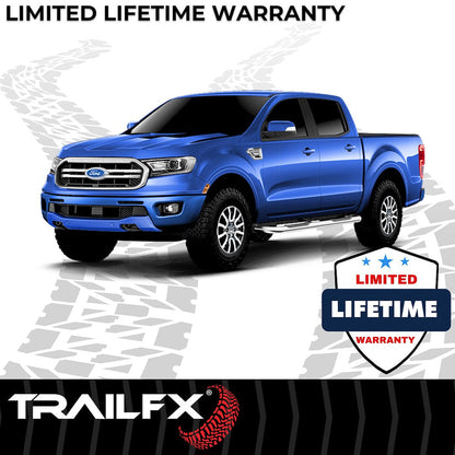 TrailFX 3" Round Step Bar for 2019-23 Ford Ranger Crew Cab – Stainless (A0060S)
