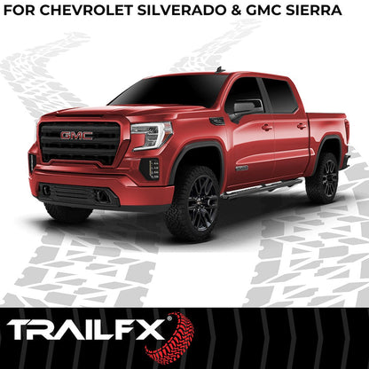 TrailFX A4 Step Bars for 2019-22 GM Silverado/Sierra Crew Cab (AL4006B)
