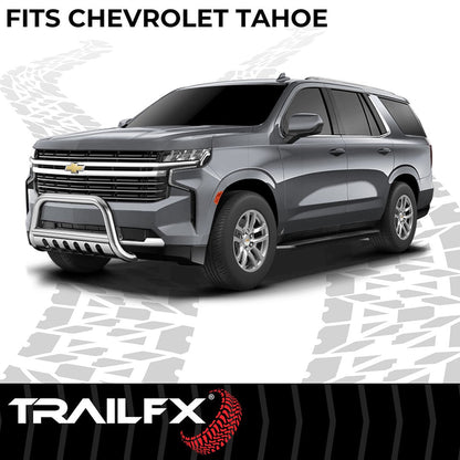 TrailFX 3" Round Bull Bar for 2021-23 Chevrolet Tahoe – Stainless (B0043S)