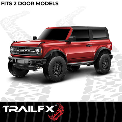 TrailFX Rocker Guards for 2021-25 Ford Bronco 2 Door (BR012T)