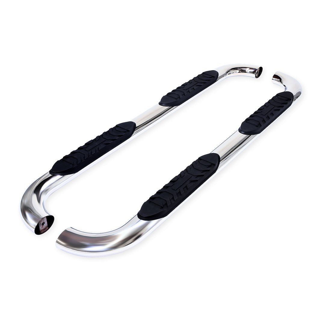 TrailFX 4" Oval Bent Step Bar for 2007-21 Toyota Tundra CrewMax – Stainless (A1008S)