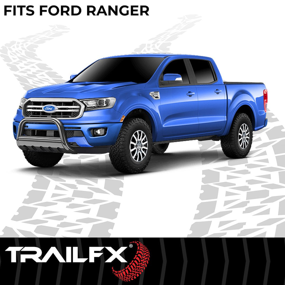 TrailFX 3" Round Bull Bar for 2019-23 Ford Ranger – Black (B0039B)