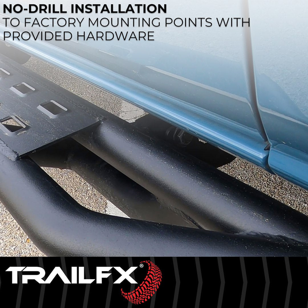 TrailFX Rocker Guards for 2021-25 Ford Bronco 2 Door (BR012T)