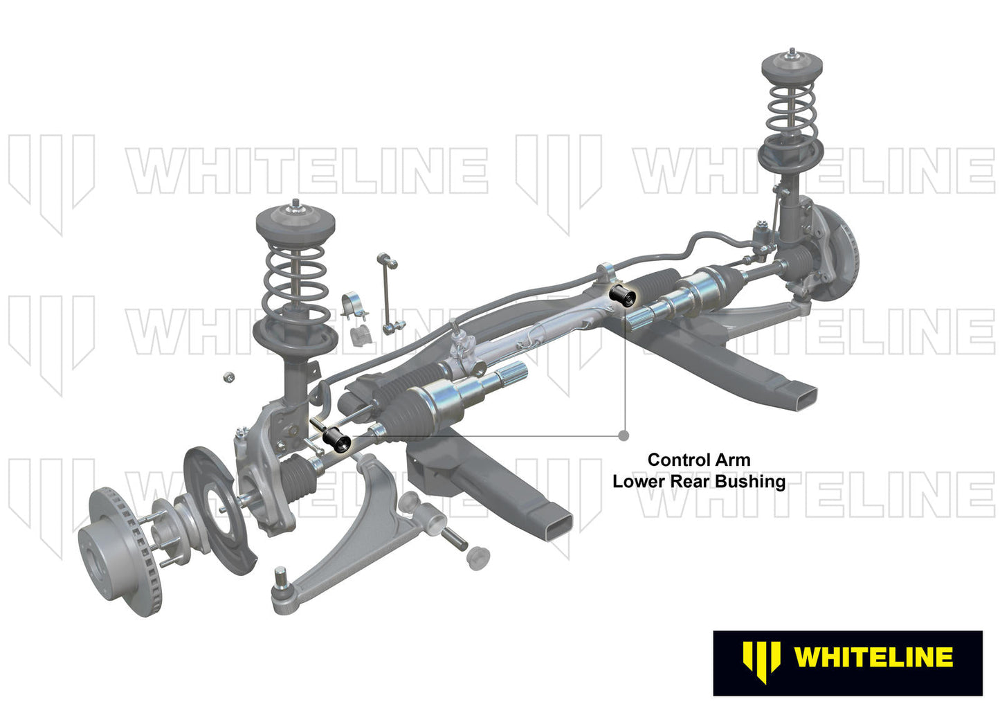 Whiteline Front Lower Inner Rear Bushings Caster & Anti Lift for Cars - Fits 1993-2001 Subaru Impreza, 1990-2004 Subaru Legacy