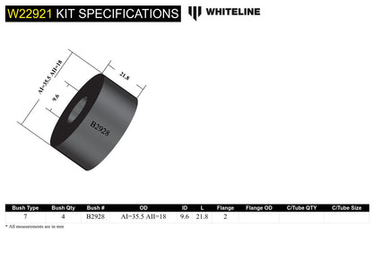 Whiteline Rear Sway Bar Link Upper Bushing
