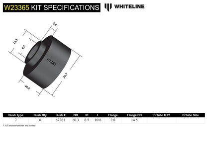 Whiteline Front Sway Bar Link Bushing