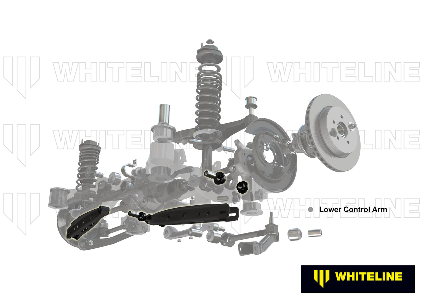 Whiteline Adjustable Rear Lower Control Arms for Cars - Fits 2013-2019 Scion FR-S, Subaru BRZ, WRX, Forester, Impreza, Toyota 86