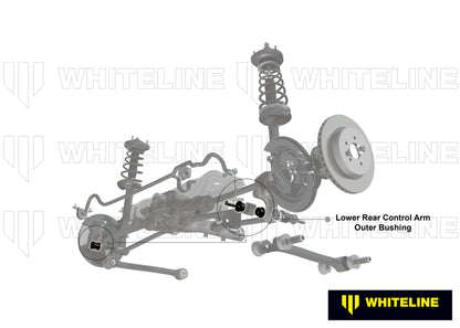 Whiteline Rear Control Arm - Lower Rear Outer Bushing Kit for Cars - Fits 2006-2011 Honda Civic