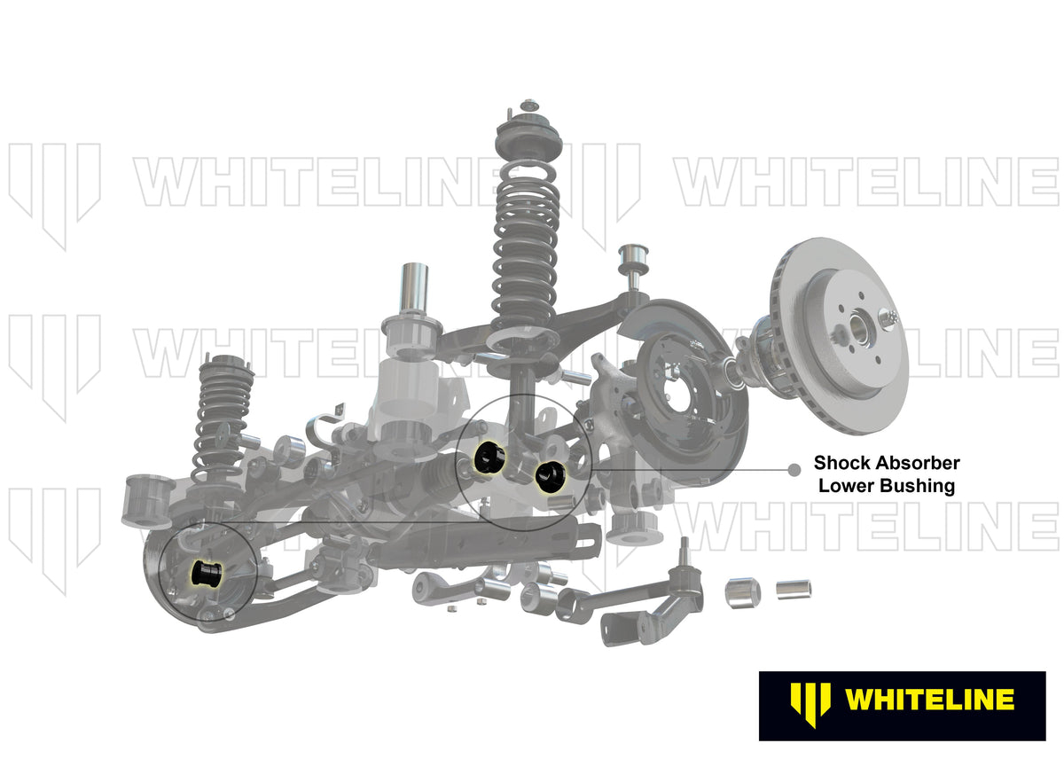 Whiteline Rear Shock Absorber to Control Arm Bushing