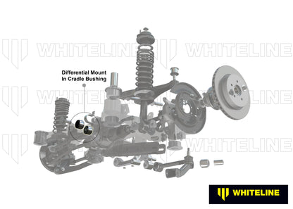 Whiteline Rear Differential Bushing for Sports Cars - Fits 2003-2008 Infiniti G35, 2003–2009 Nissan 350Z