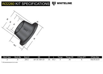 Whiteline Rear Sway Bar Link Bushing