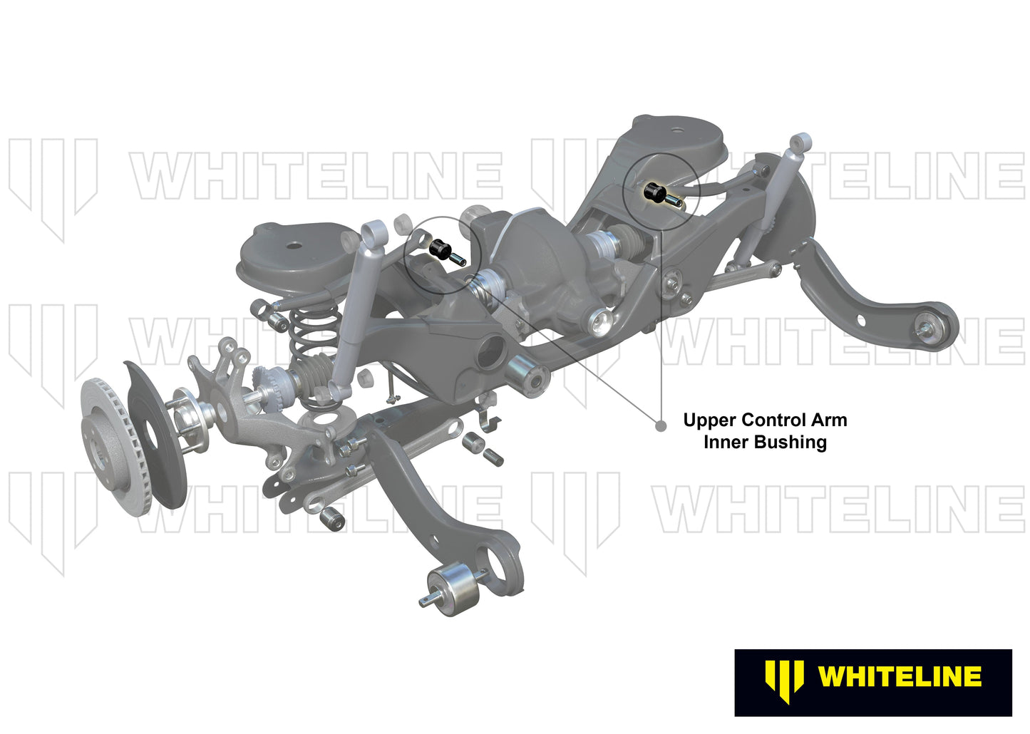 Whiteline Control Arm Bushing for Cars, SUVs - Fits 2000-2019 Ford Escape, Focus; 2004-12 Mazda 3, 5, CX-7; 2008-11 Volvo C30, & More