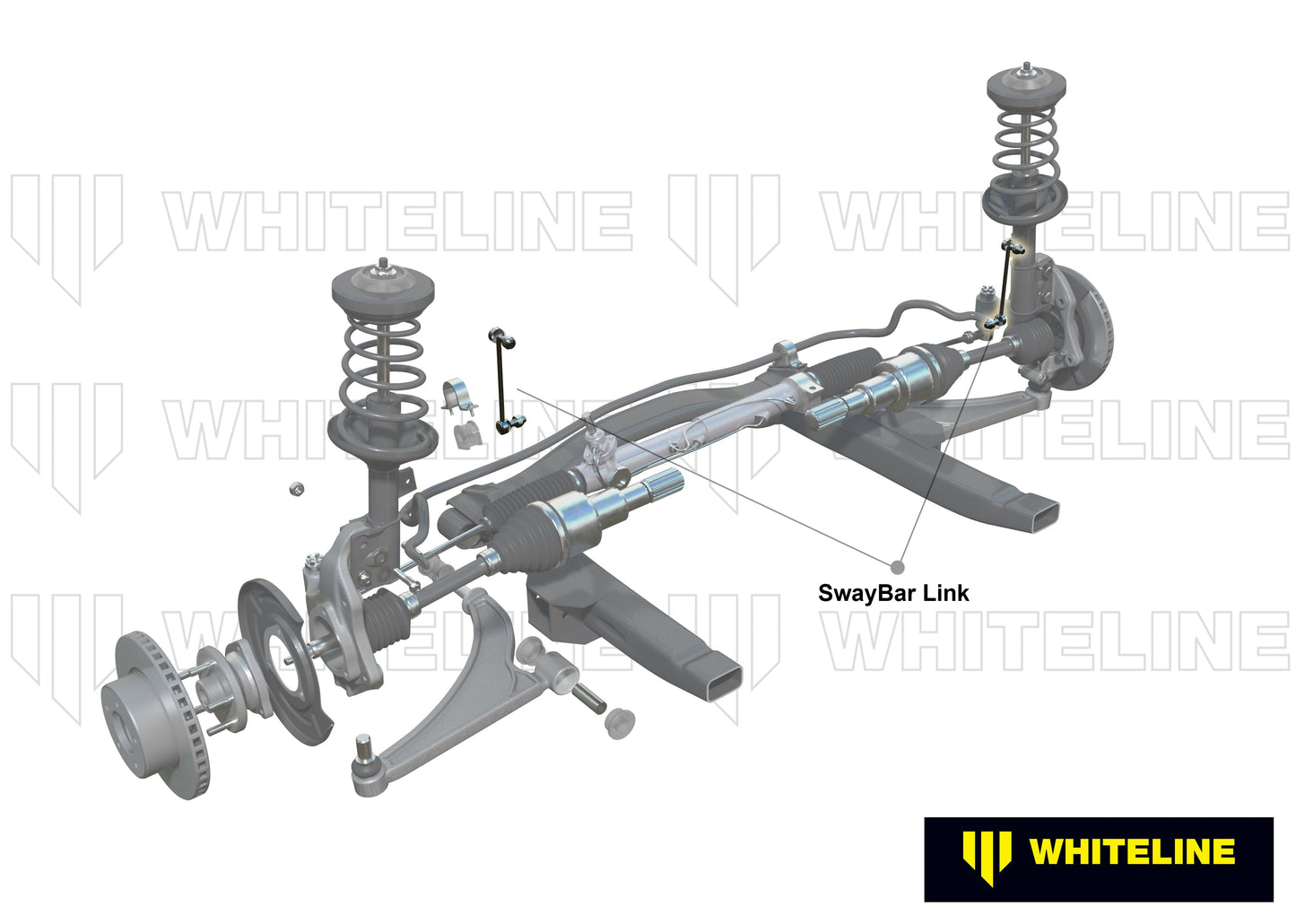 Whiteline Front Sway Bar Link - High-Tensile Alloy, Low Compliance Bushings