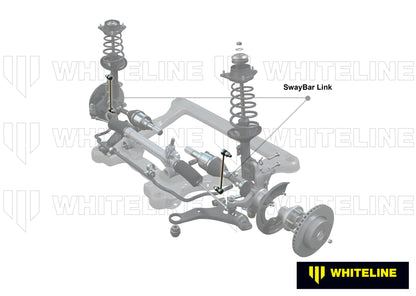 Whiteline Front Sway Bar Link - High-Tensile Alloy, Low Compliance Bushings
