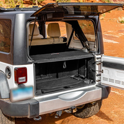 EZ4X4 EZTrunk Folding Security Box for Jeep JKU 4-Door – Fits 2011–2018 – Lockable, Fold-Down, Aluminum, Easy Install