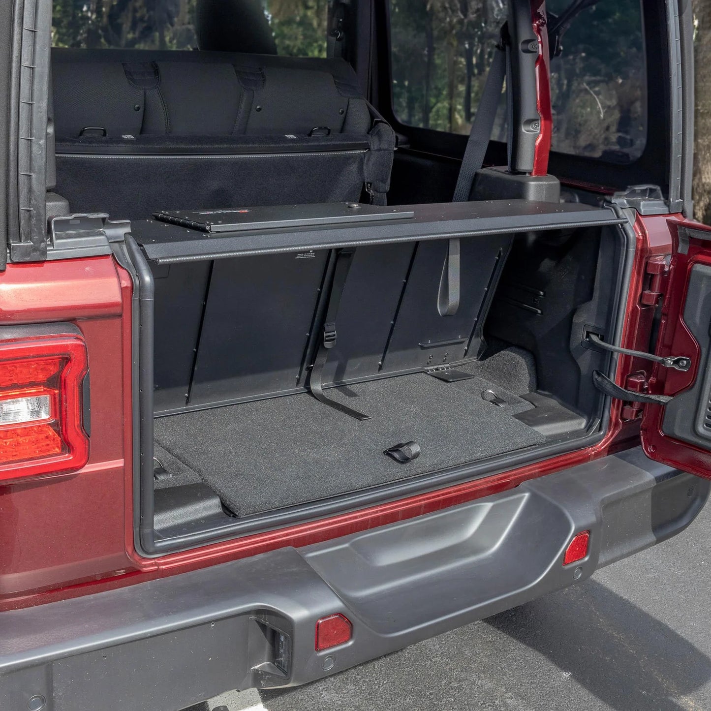 EZ4X4 EZTrunk Folding Security Box for Jeep JL 2-Door – Fits 2018 & Up – Lockable, Fold-Down, Aluminum, Easy Install